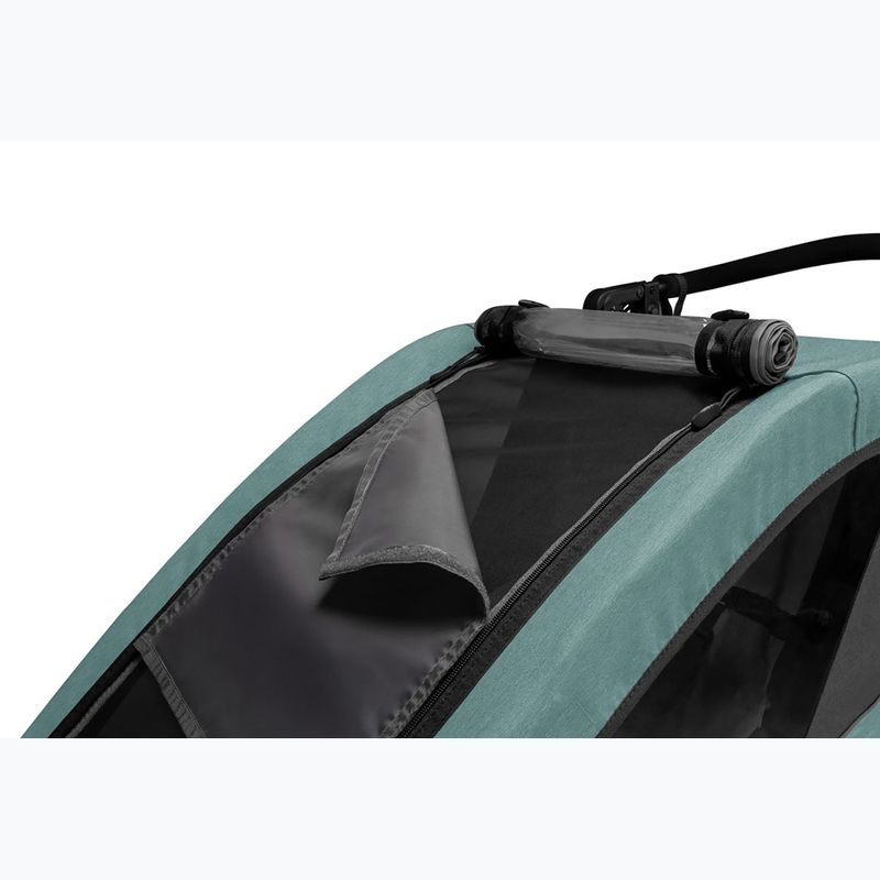 Two-person bike trailer Qeridoo Qupa 2 mineral blue 10