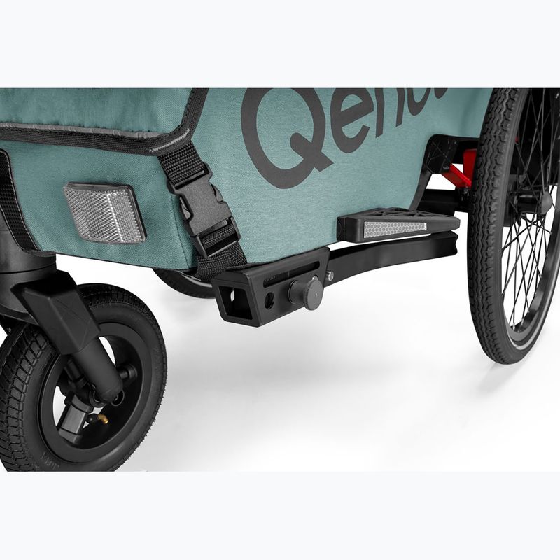 Two-seater bicycle trailer Qeridoo Qupa 2 mineral blue 12