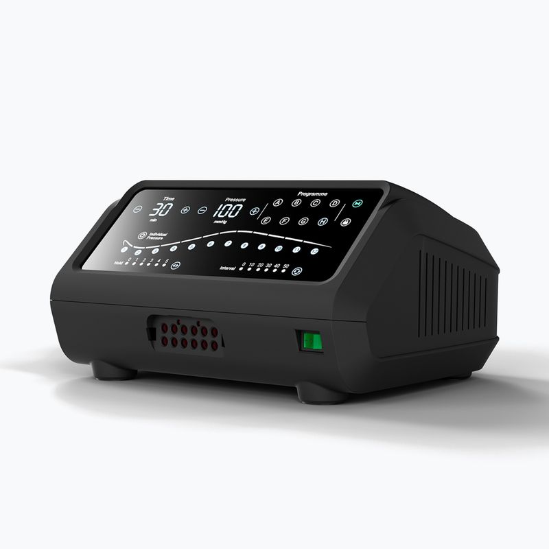 Leg cuffs for lymphatic drainage REBOOTS One Pro Recovery Pants 2.0 2025 Edition black/white/green 2