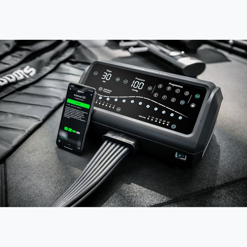 Leg cuffs for lymphatic drainage REBOOTS One Pro Recovery Pants 2.0 2025 Edition black/white/green 6