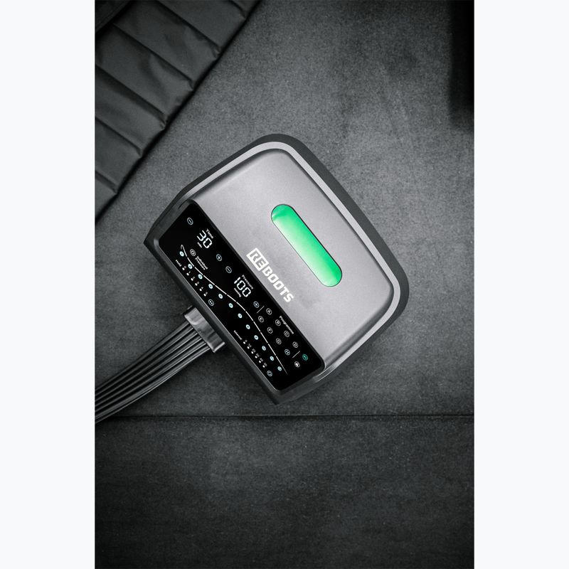 Leg cuffs for lymphatic drainage REBOOTS One Pro Recovery Pants 2.0 2025 Edition black/white/green 7