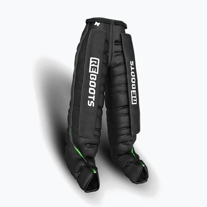 Leg cuffs for lymphatic drainage REBOOTS Go Lite Recovery Pants 2.0 2025 Edition black/white/green 4