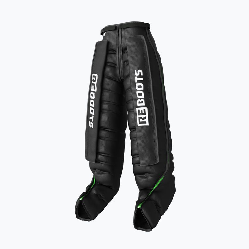 Leg cuffs for lymphatic drainage REBOOTS Go Lite Recovery Pants 2.0 2025 Edition black/white/green 5