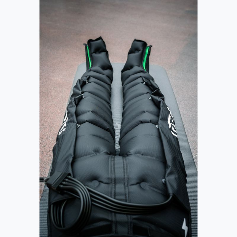 Lymphatic drainage leg sleeves REBOOTS Go Lite Recovery Pants 2.0 2025 Edition black/white/green 11