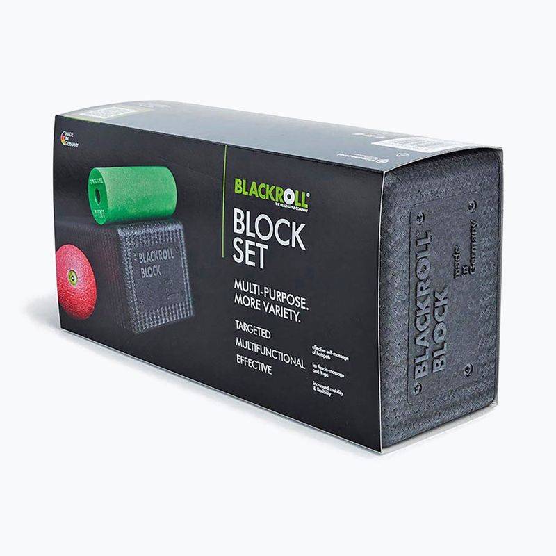 Yoga set BLACKROLL Block black/ green/ pink 4