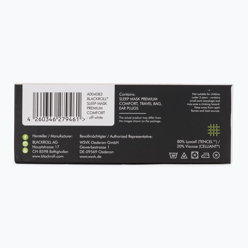 Sleep mask BLACKROLL Premium Comfort Sleep off white 3