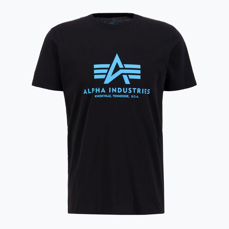 Alpha Industries men's Basic black/blue t-shirt