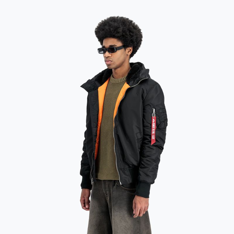 Men's Alpha Industries MA-1 Hooded Bomber jacket black