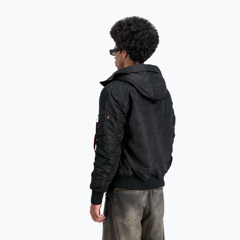 Men's Alpha Industries MA-1 Hooded Bomber jacket black 3