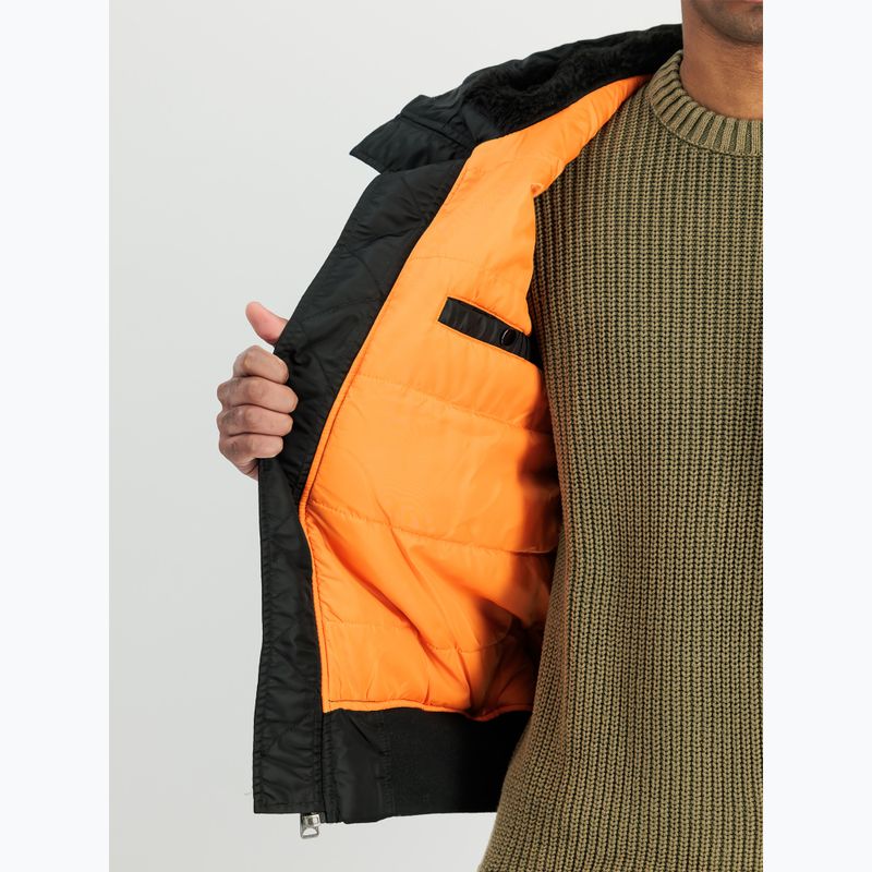 Men's Alpha Industries MA-1 Hooded Bomber jacket black 4