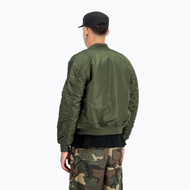 Alpha Industries MA-1 VF 59 Vintage Fit Bomber dark green men's jacket 3