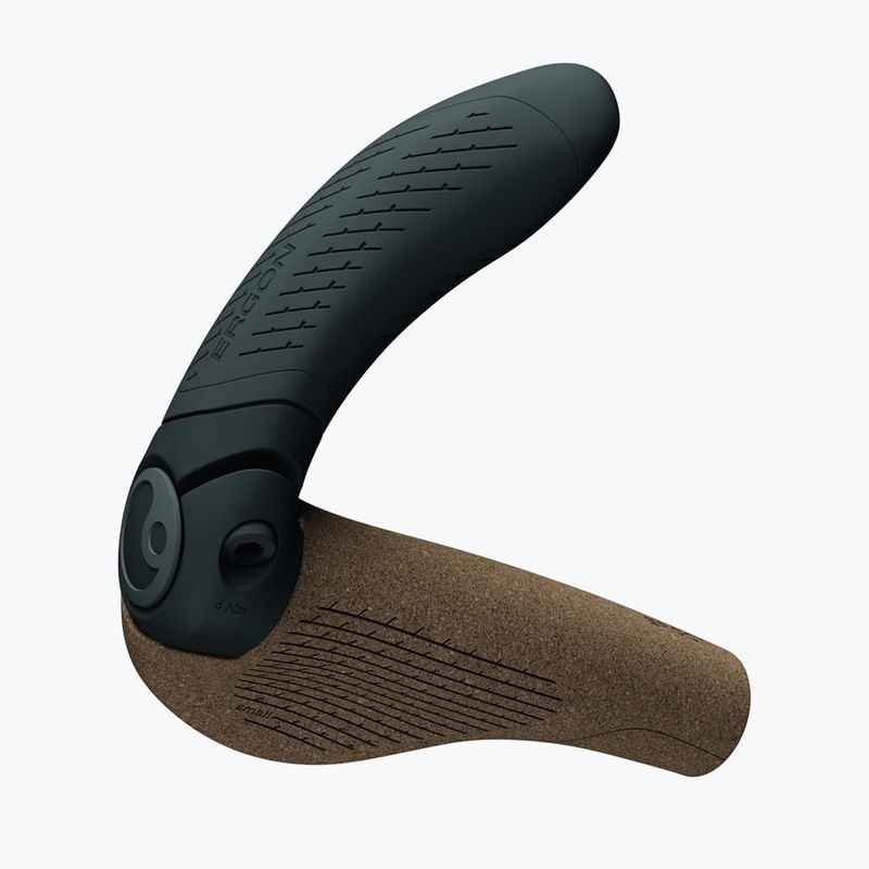Handlebar grips Ergon GP4 Evo Biokork black/grey 3