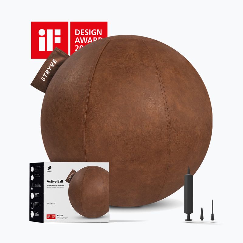 Gymnastics ball STRYVE Active 70 cm natural brown 2