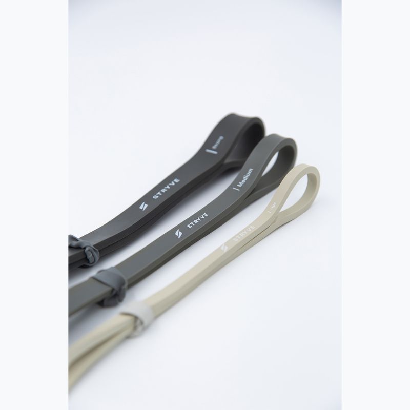 Training band set STRYVE Power Band 3 pack blackgrey/beige 2