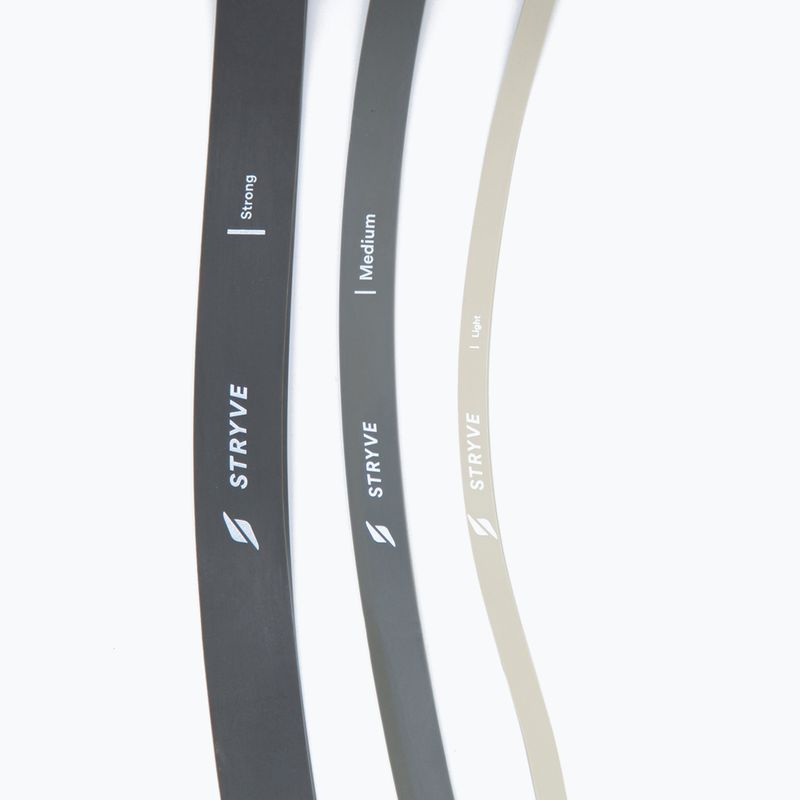 Training band set STRYVE Power Band 3 pack blackgrey/beige 4