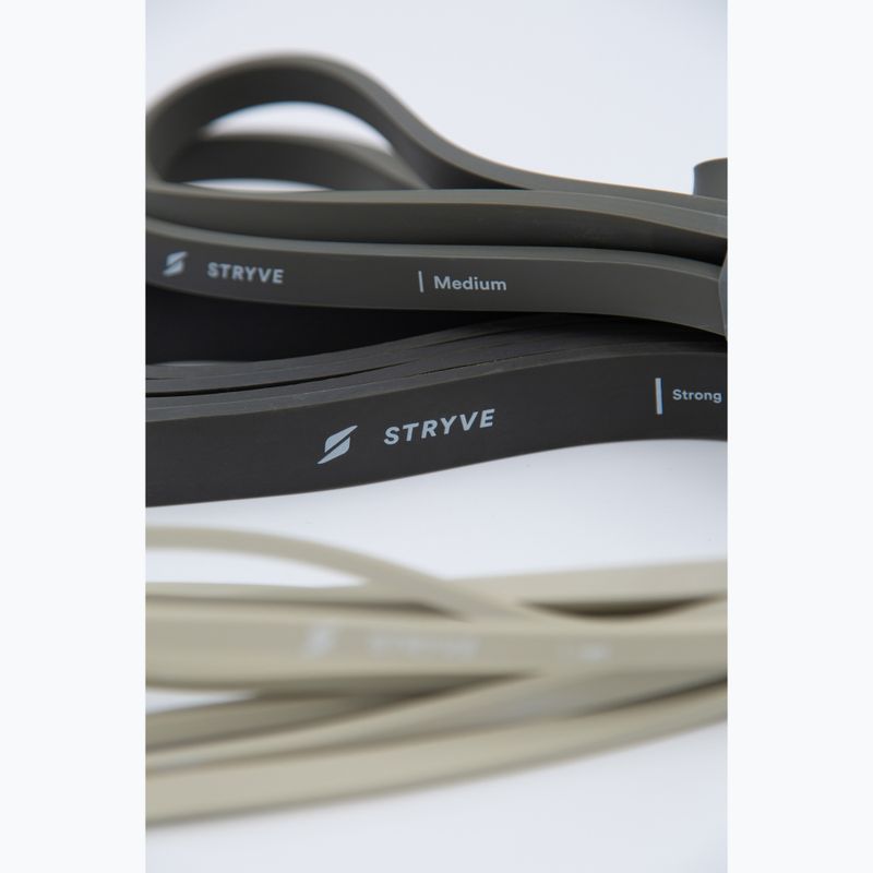 Training band set STRYVE Power Band 3 pack blackgrey/beige 6