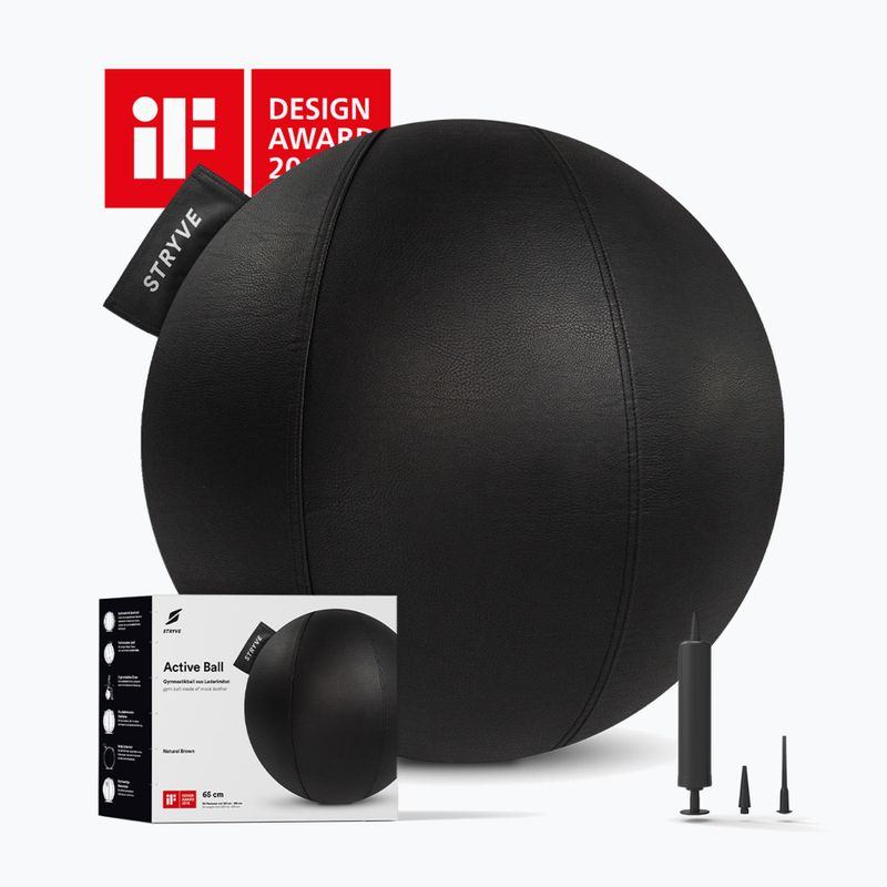 Gymnastics ball STRYVE Active 65 cm black 4