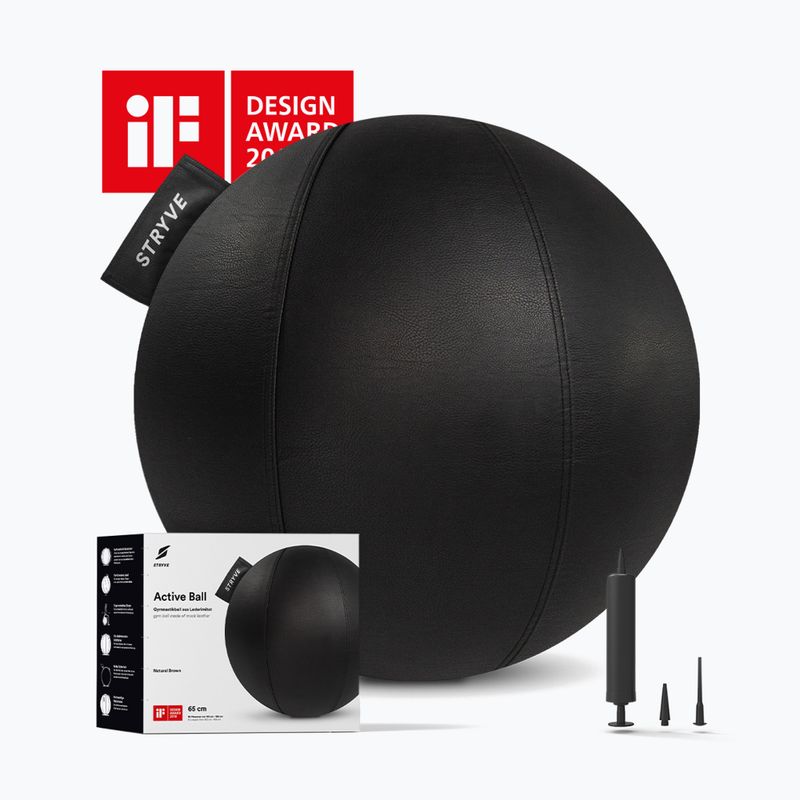 Gymnastics ball STRYVE Active 70 cm black 2