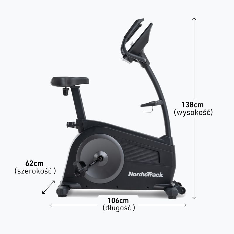 Upright exercise bike NordicTrack G LE black 2