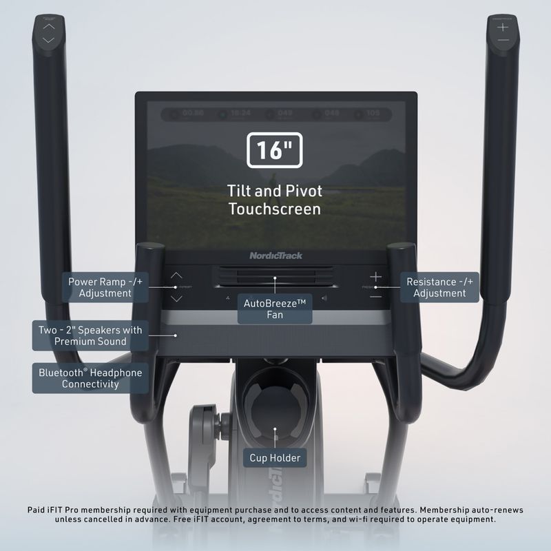Elliptical stepper NordicTrack Airglide 16 black 5