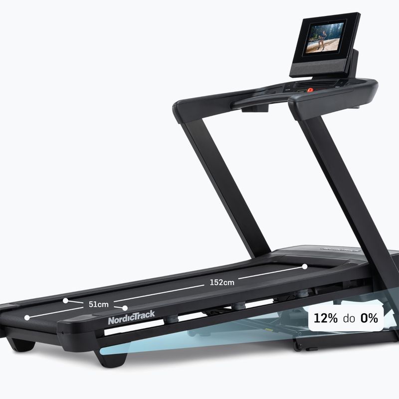 Electric treadmill NordicTrack T10 black 4