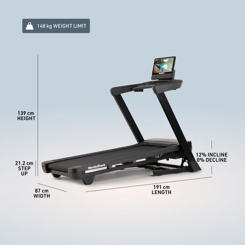 Electric treadmill NordicTrack T16 black 9