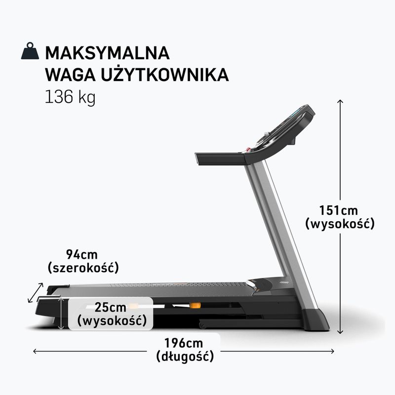 Electric treadmill NordicTrack T Series 6.5 Treadmill black 6