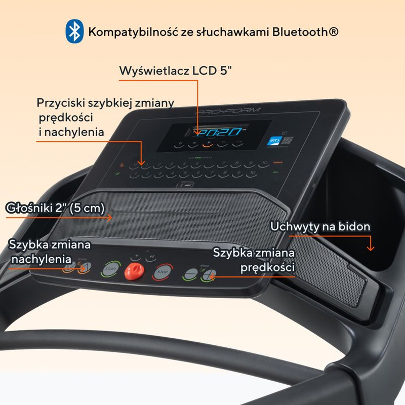 Electric treadmill ProForm Carbon TL black 4