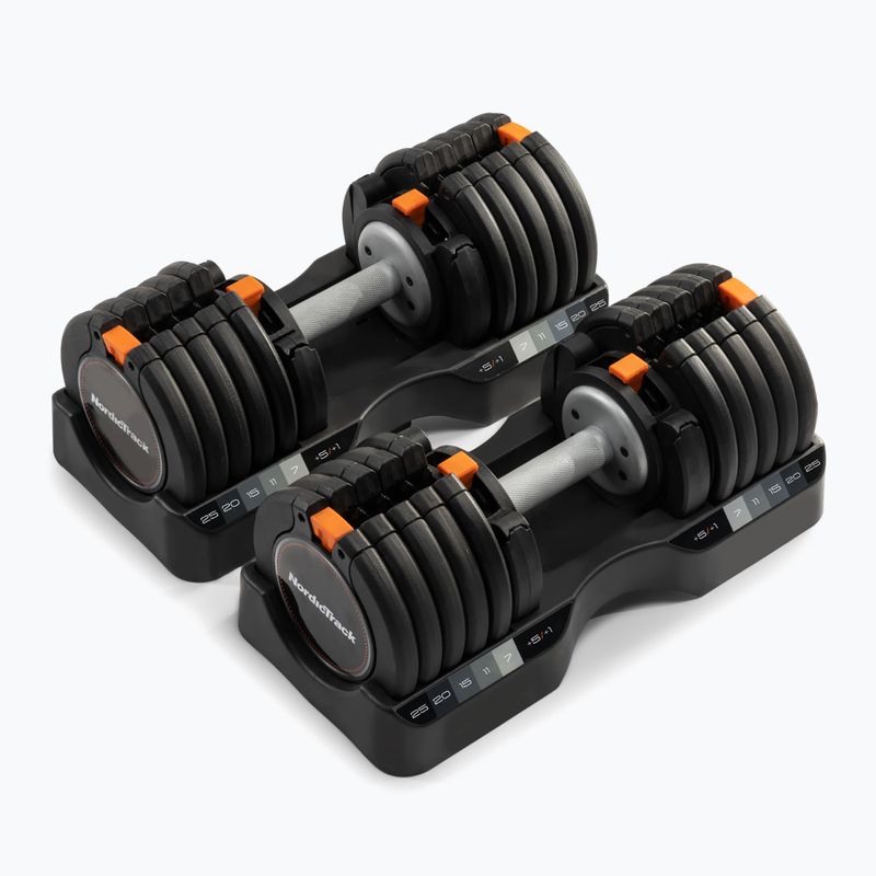 Adjustable dumbells NordicTrack 2 x 25 kg black