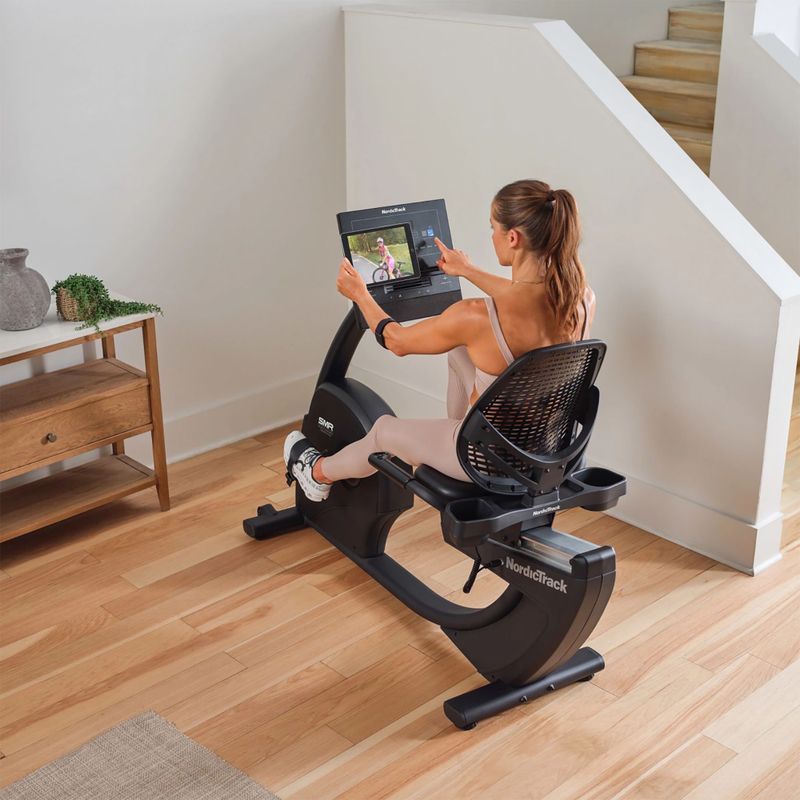 Recumbent exercise bicycle NordicTrack G LE black 7