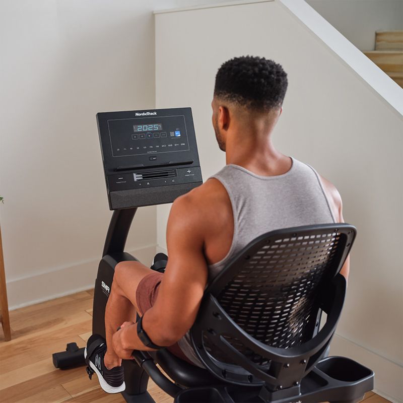 Recumbent exercise bicycle NordicTrack G LE black 11