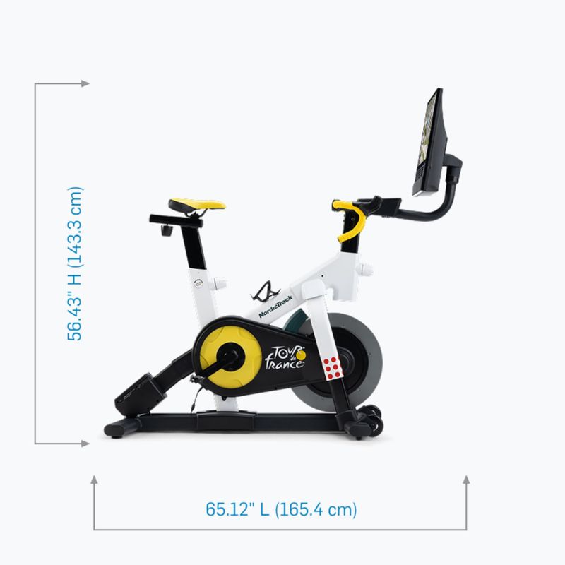 Spinning bicycle NordicTrack Tour de France black/white/yellow 4