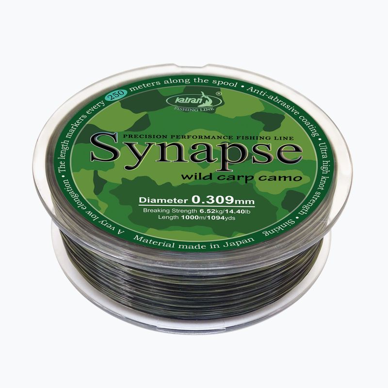 Katran Synapse Wild Carp Camo carp fishing line green