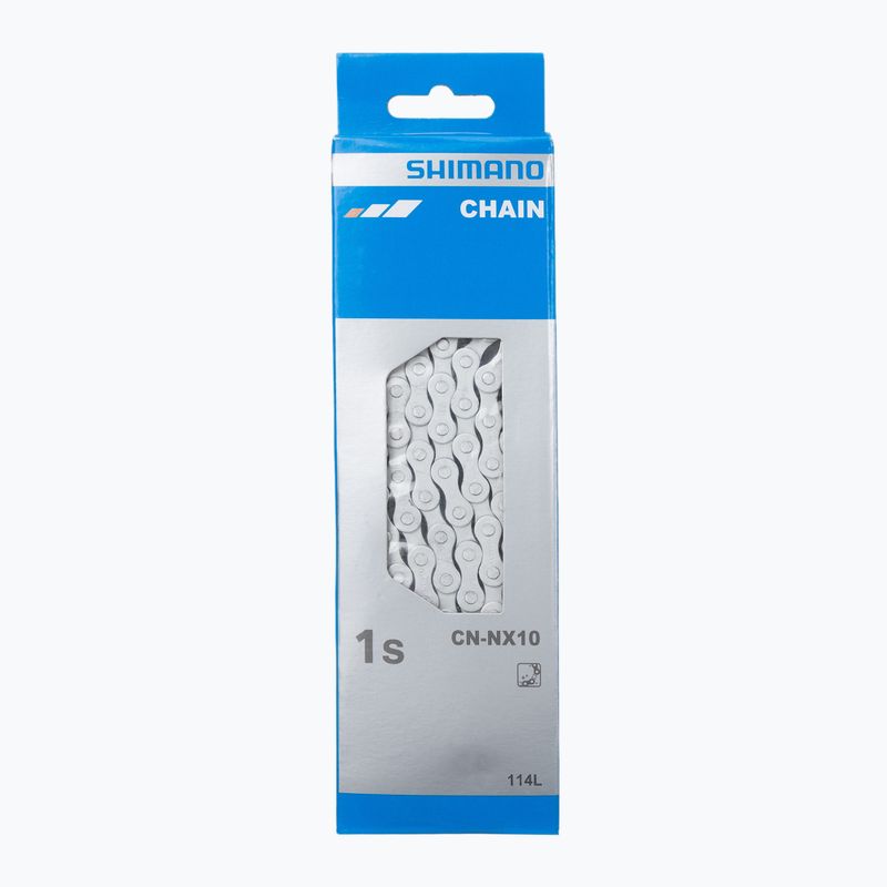 Shimano bicycle chain CN-NX10 1rz 114 Links silver ECNNX10C114I