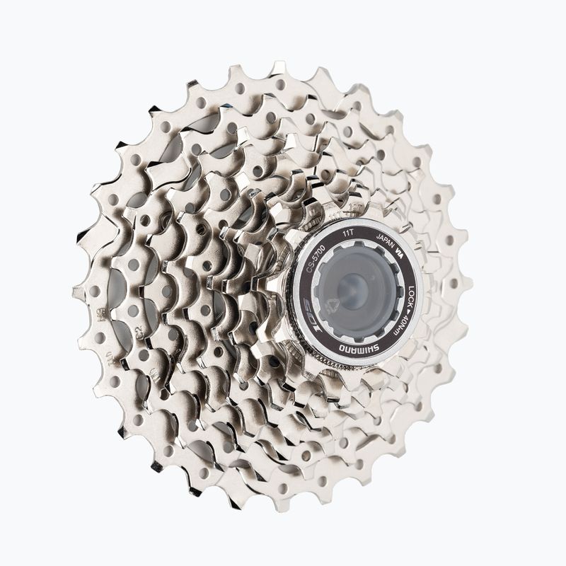 Shimano CS-5700 10-row bicycle cassette 10rz 11-28 silver ICS570010128