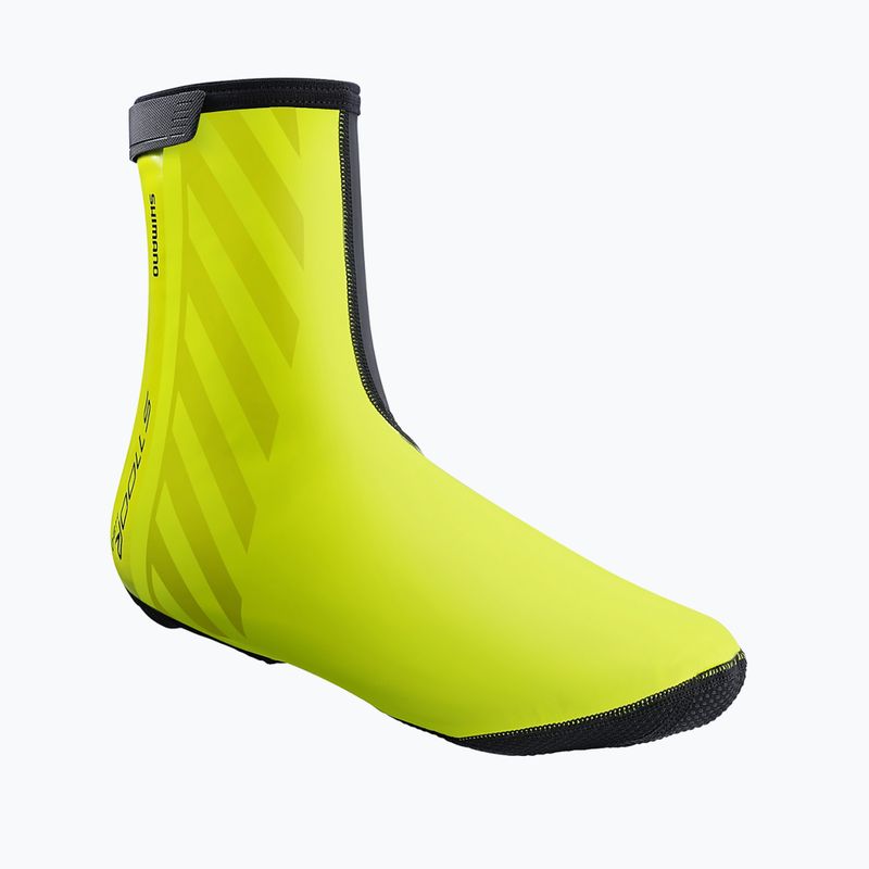 Shimano S1100R H2O cycling shoe protectors neon yellow