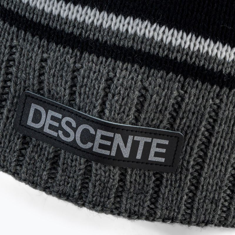 Men's winter beanie Descente Rickey 9093 grey-black DWBUGC02 4