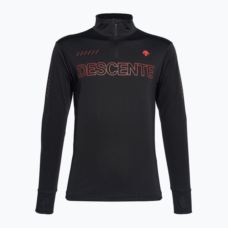 Men's Descente ski sweatshirt Descente 1/4 Zip 93 black DWMUGB28