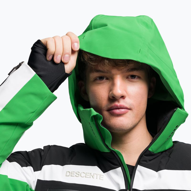 Men's ski jacket Descente Carter 19 green DWMUGK23 5