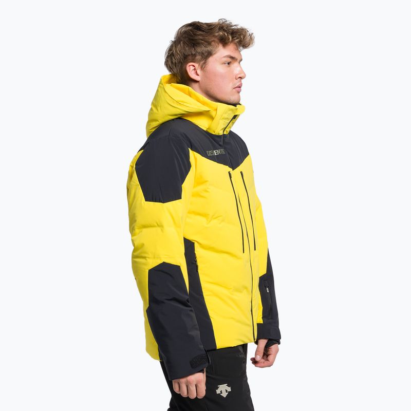 Men's ski jacket Descente Mateo 10 yellow DWMUGK25 3