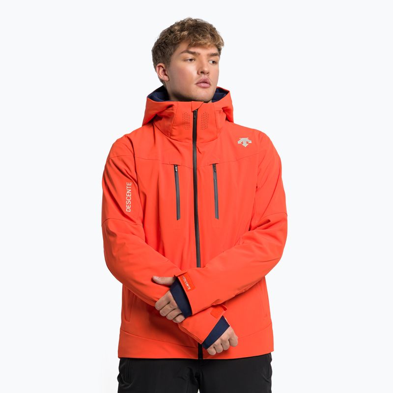 Men's Descente Josh 30 ski jacket orange DWMUGK26