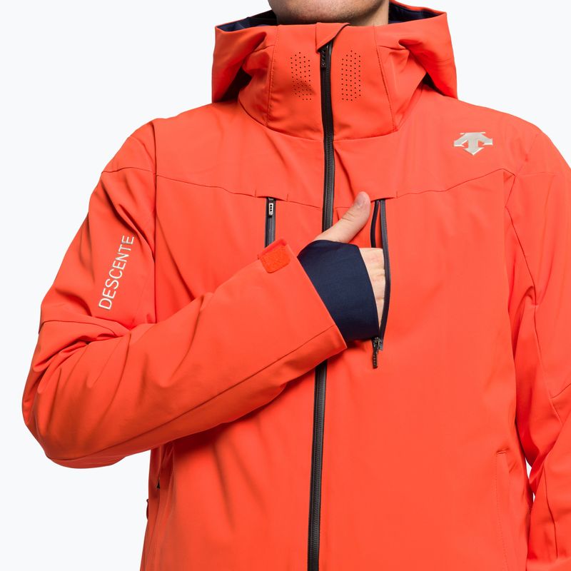 Men's Descente Josh 30 ski jacket orange DWMUGK26 8