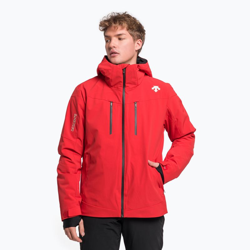 Men's Descente Josh 85 ski jacket red DWMUGK26