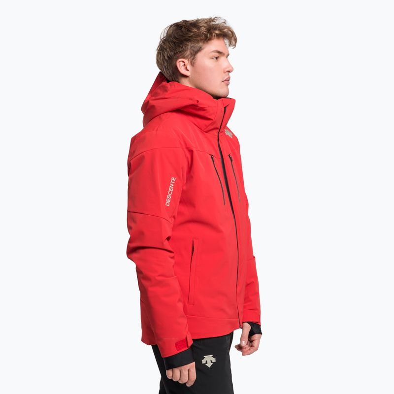 Men's Descente Josh 85 ski jacket red DWMUGK26 3