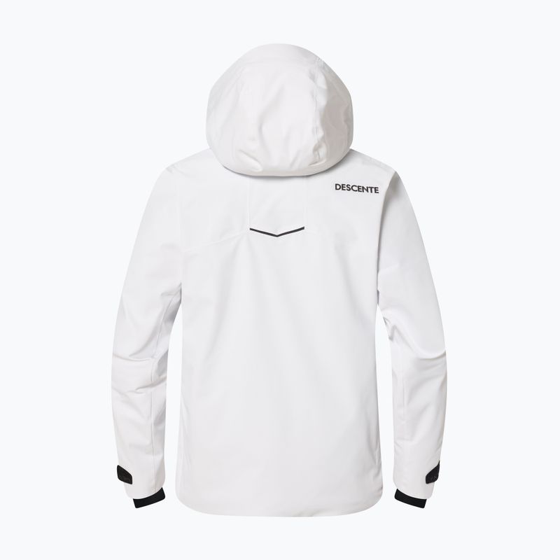 Men's ski jacket Descente Caden super white 2