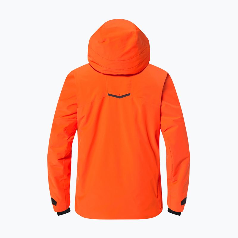 Men's ski jacket Descente Stream mandarin orange 10
