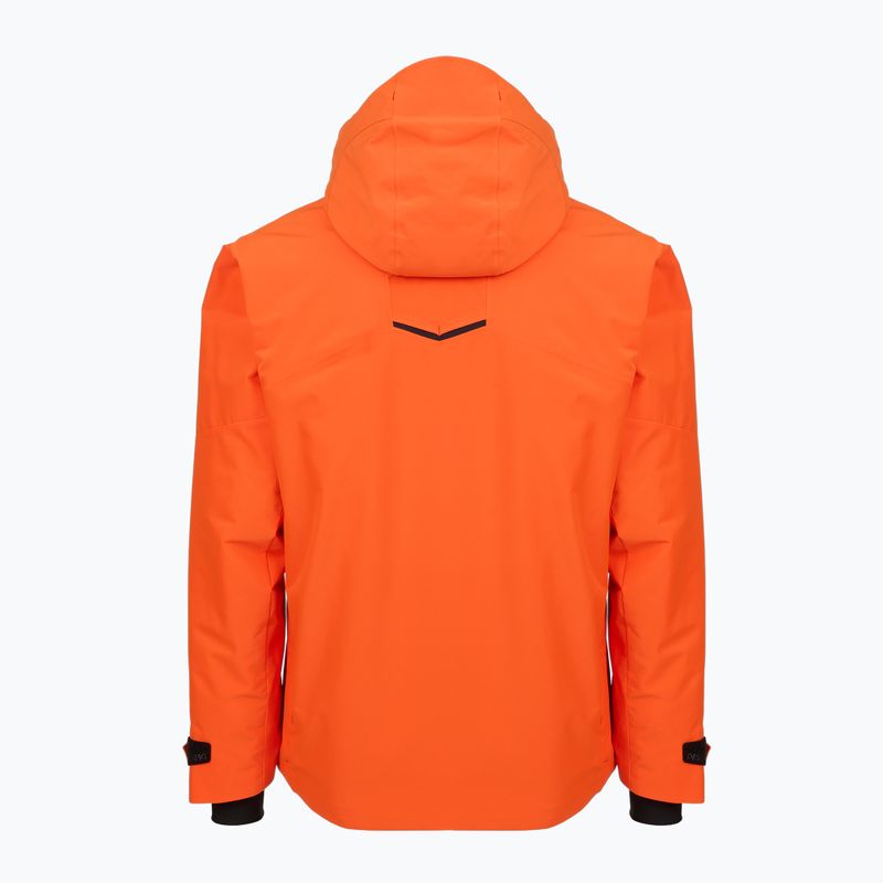 Men's ski jacket Descente Stream mandarin orange 2