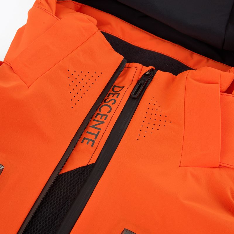 Men's ski jacket Descente Stream mandarin orange 3