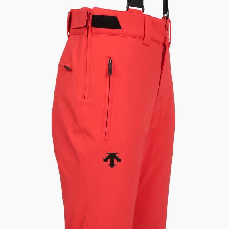 Men's ski trousers Descente Swiss electric red 3