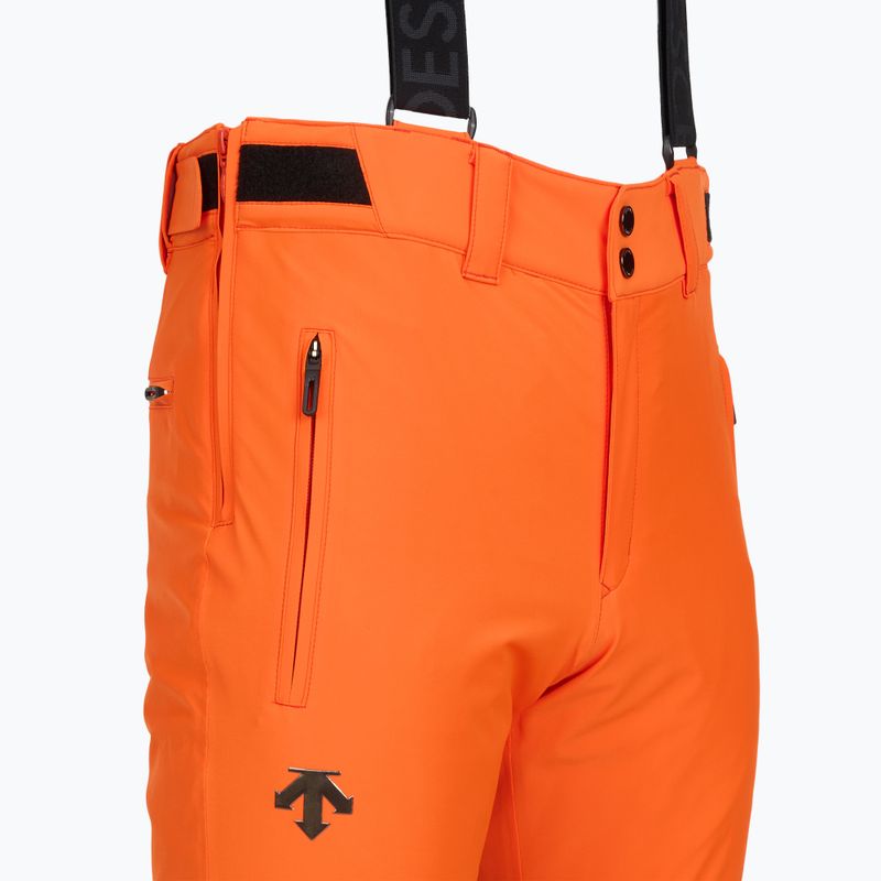 Men's ski trousers Descente Smooth mandarin orange 3